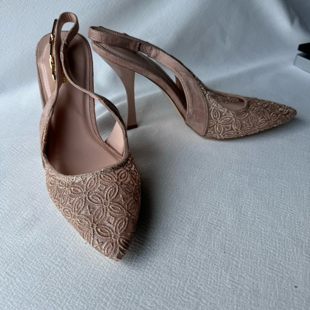 Fashion Nova Brown Stiletto Heels with Ankle Strap